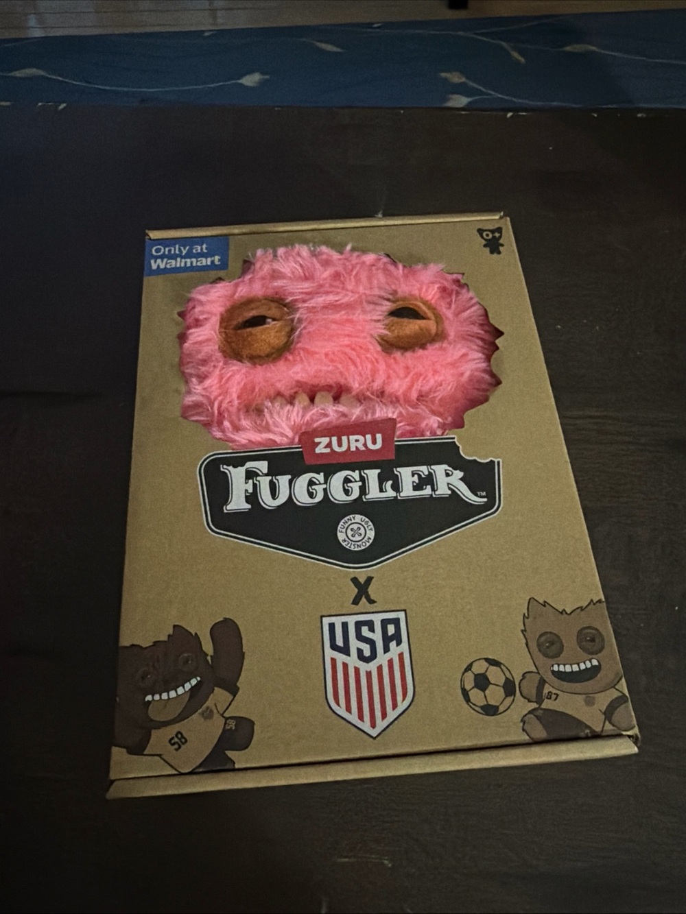 Zuru Fuggler USA Soccer Buttons Funny Ugly Monster Plush, Limited Edition.